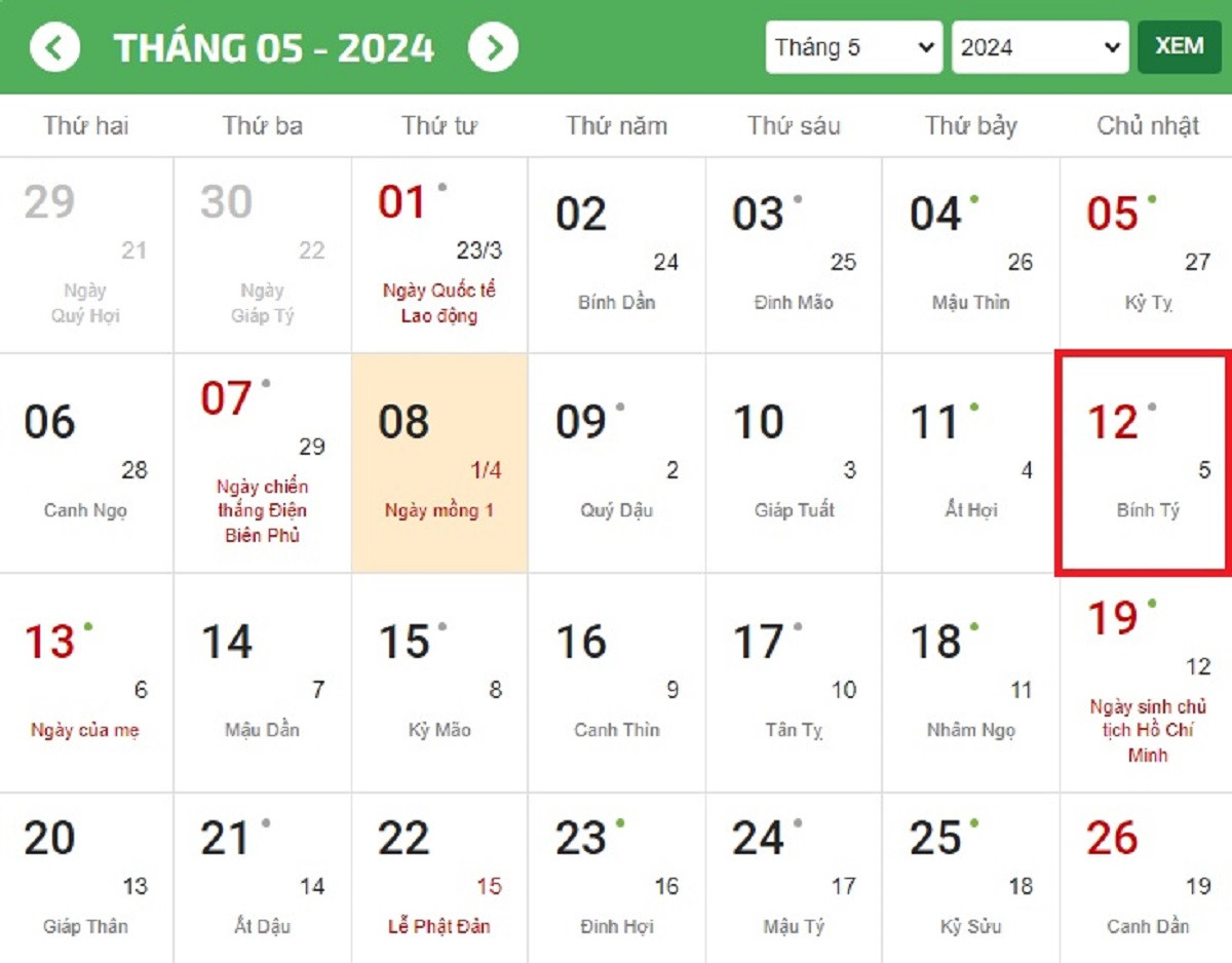 Ngày của Mẹ 2024 là ngày nào?