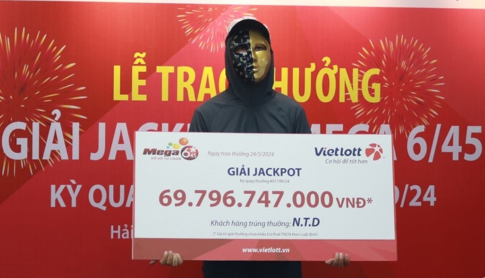 Anh công nhân không tin mình trúng độc đắc Vietlott gần 70 tỷ đồng