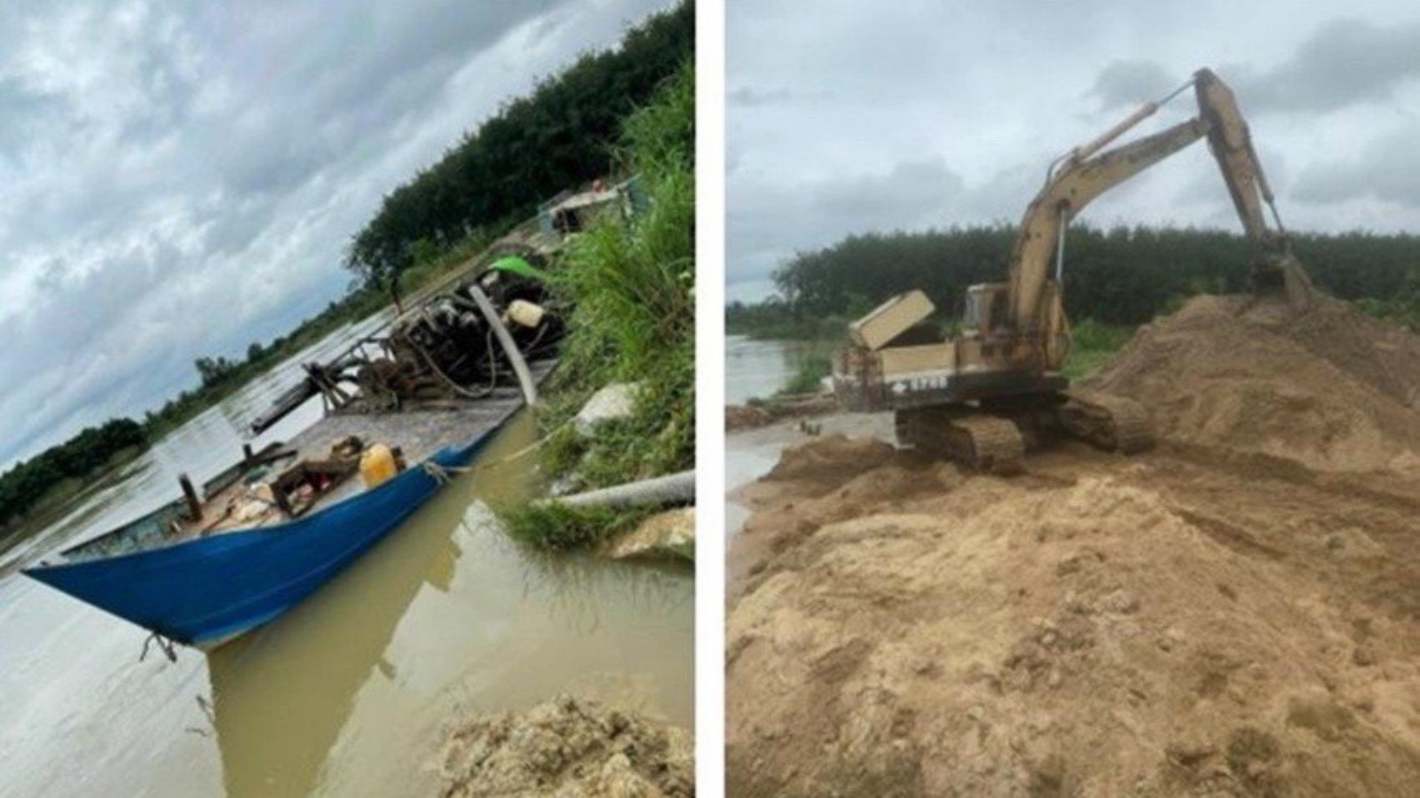 Liên quan khai thác cát lậu, 3 lãnh đạo xã ở Đồng Nai bị bắt