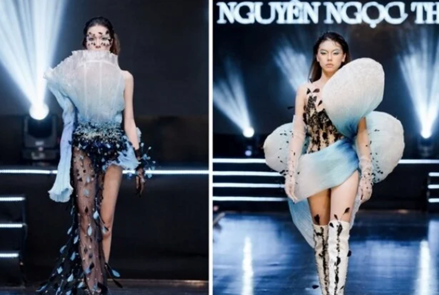 Choáng ngợp sàn diễn của sinh viên Kiến trúc như kinh đô thời trang Pháp 