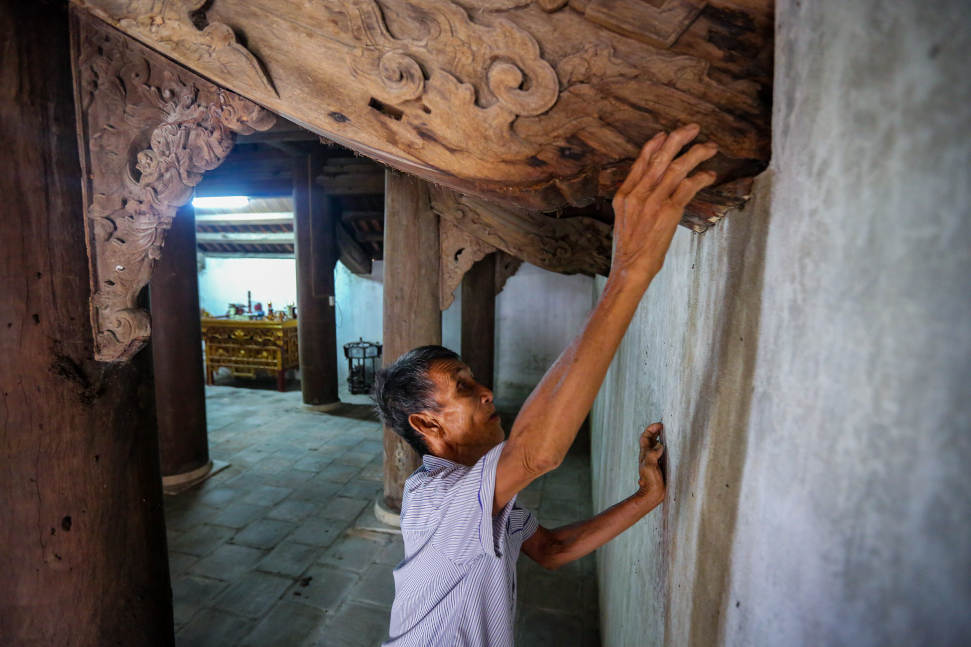 Ngôi đình cổ bậc nhất xứ Nghệ xuống cấp, nguy cơ đổ sập