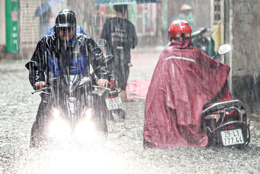 Mưa dông ở Bắc Bộ, Tây Nguyên  và Nam Bộ dự báo kéo dài nhiều ngày