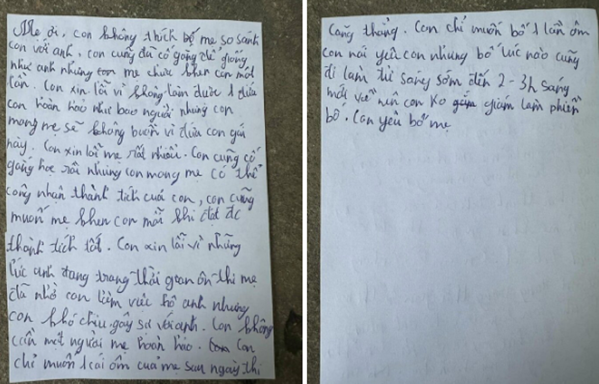 Tâm thư xúc động của bé gái gửi bố mẹ khiến người lớn giật mình nhìn lại mình