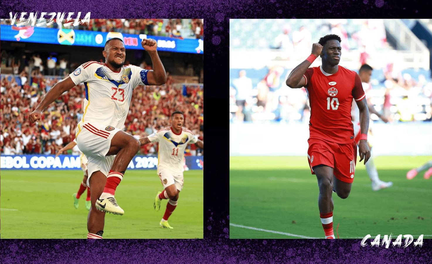 Trực tiếp bóng đá Venezuela vs Canada tứ kết Copa America 2024