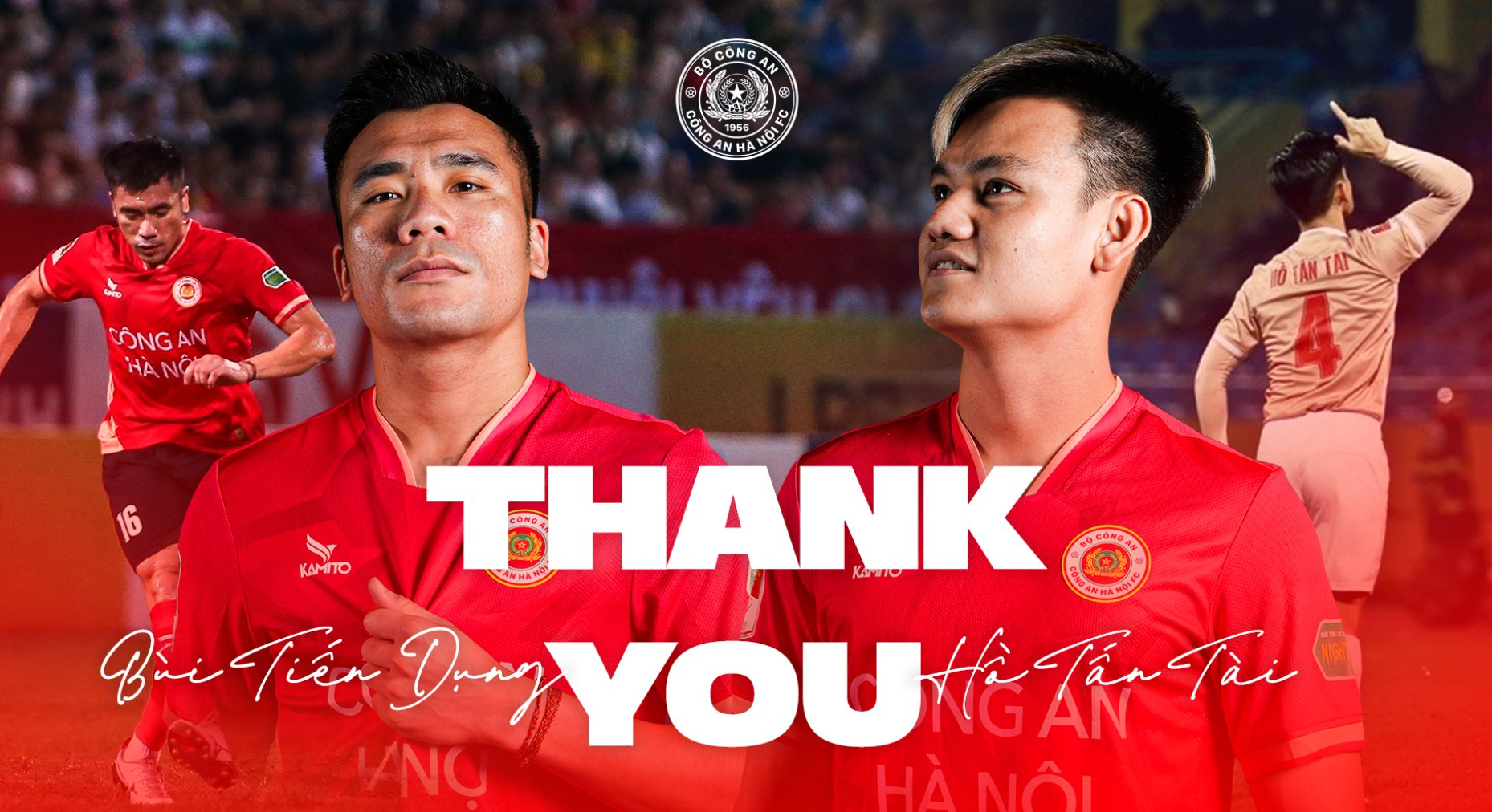 Hồ Tấn Tài, Bùi Tiến Dụng chia tay CLB Công an Hà Nội