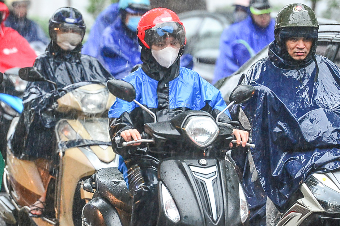 Những nơi nào ở Bắc Bộ hứng mưa lớn trong hôm nay?