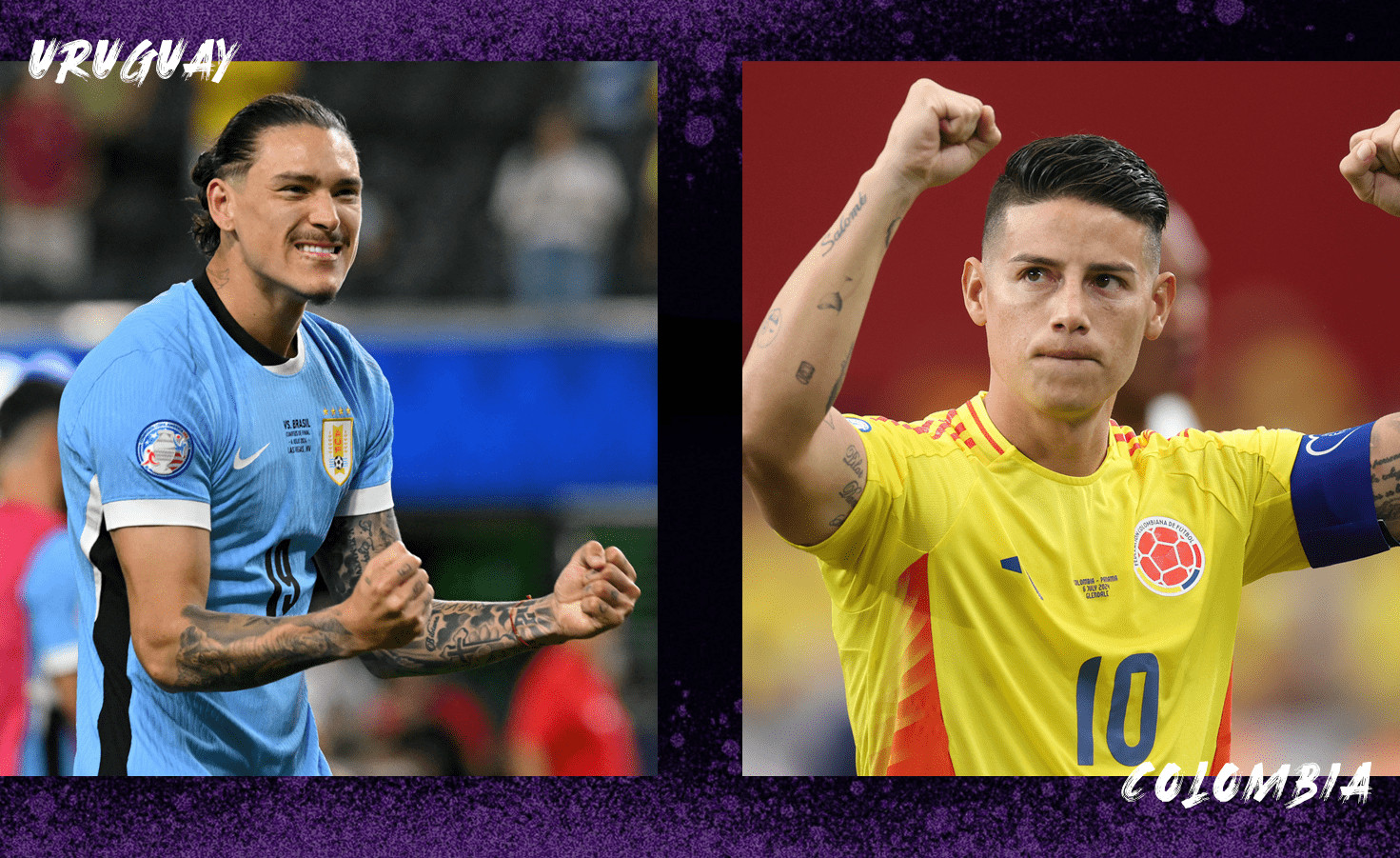 Link xem trực tiếp bóng đá Uruguay vs Colombia bán kết Copa America 2024