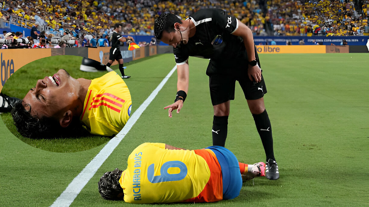 Trọng tài Copa America gây phẫn nộ, bỏ mặc cầu thủ Colombia chấn thương nằm sân