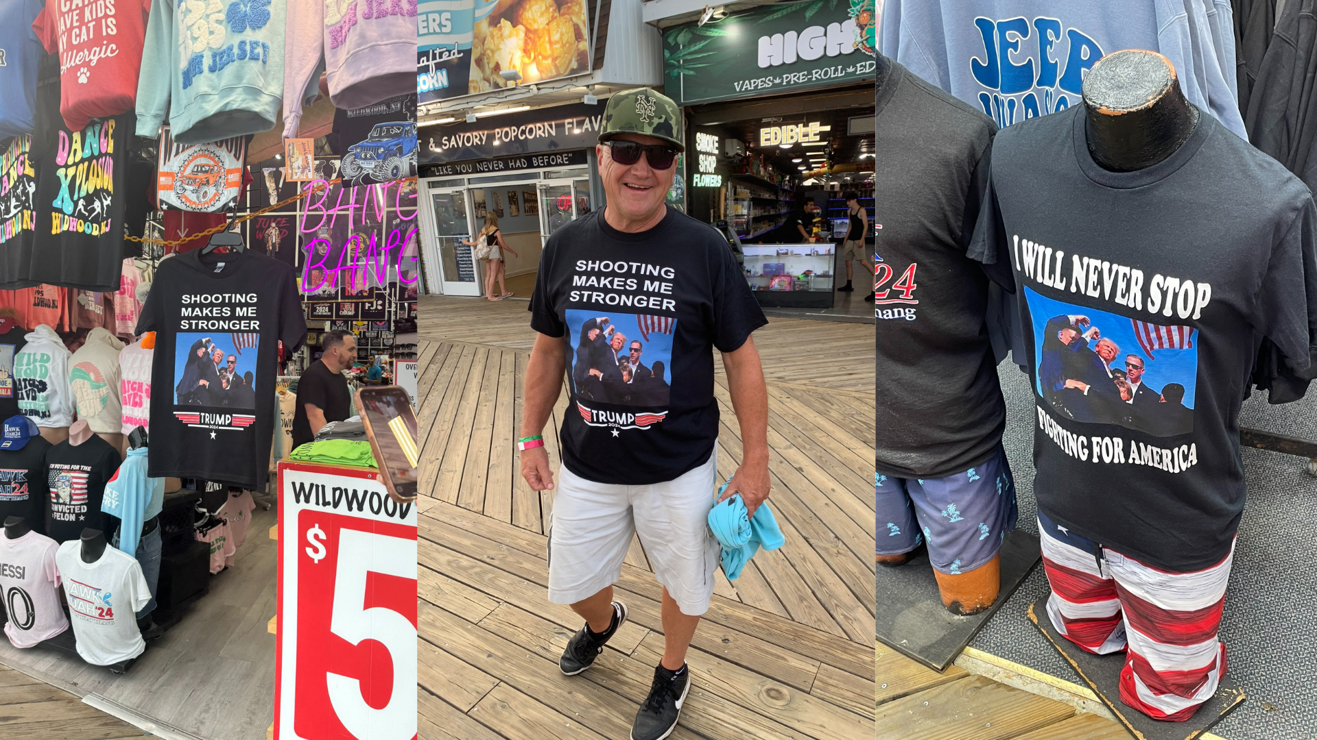 Áo in hình ông Trump bị bắn được rao bán khắp nơi