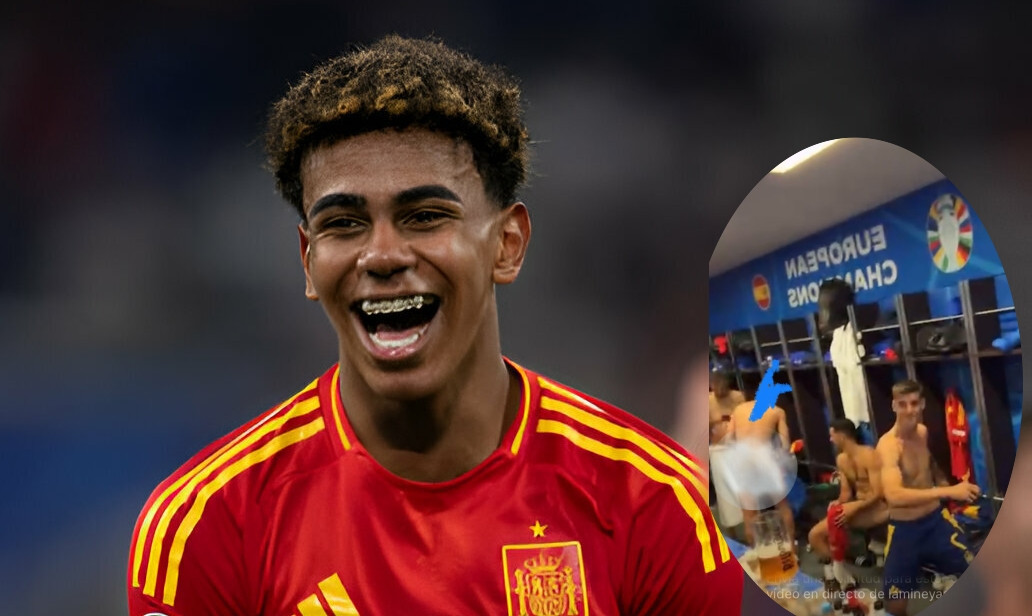 Mải ăn mừng vô địch EURO 2024, Yamal khiến đồng đội lộ hình nhạy cảm