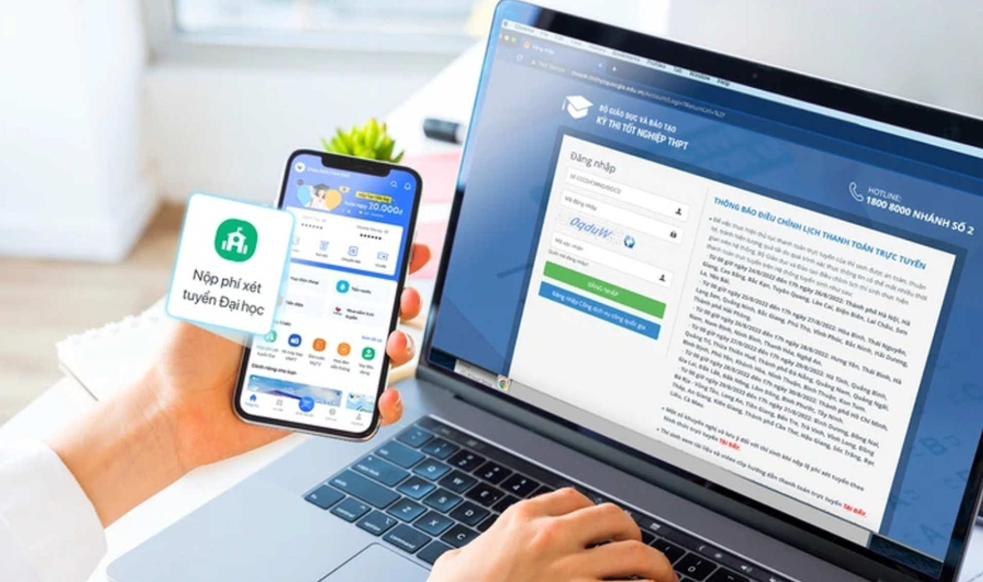 Các bước thanh toán lệ phí xét tuyển nguyện vọng đại học năm 2024