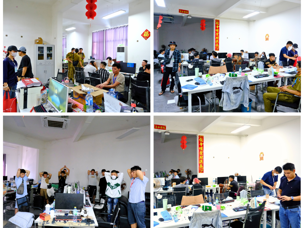 Phá đường dây lừa đảo tại Tam giác vàng, bắt 155 người