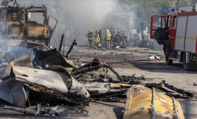 Đài truyền hình Ukraine mất sóng trực tiếp khi Nga không kích Kiev