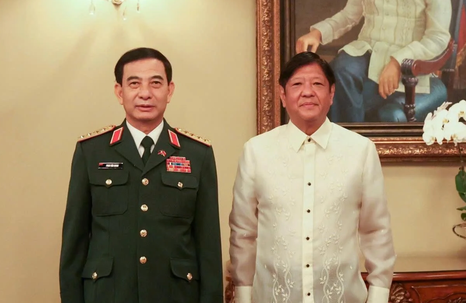 Đại tướng Phan Văn Giang chào xã giao Tổng thống Philippines