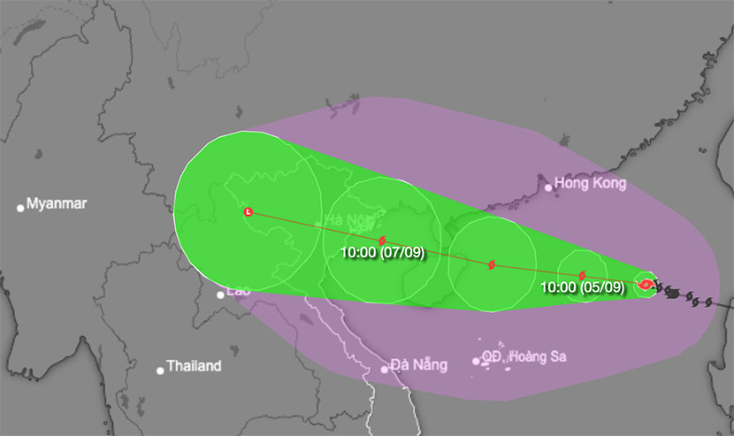 Bão số 3 có thể mạnh cấp 15, tiến nhanh về vịnh Bắc Bộ, biển động dữ dội