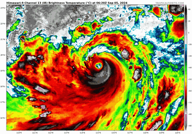 Khi nào siêu bão Yagi đổ bộ đất liền?