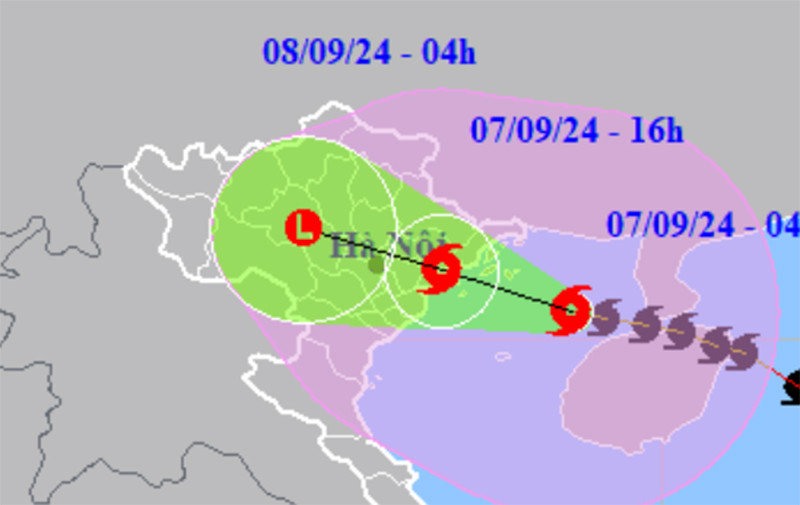 Bão số 3 vẫn rất mạnh, giật cấp 17, cách Móng Cái 180km