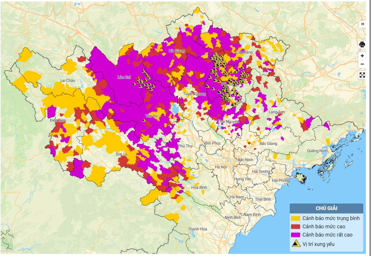 Tin lũ khẩn cấp trên sông Thao, sông Lục Nam và nguy cơ sạt lở tại 16 tỉnh