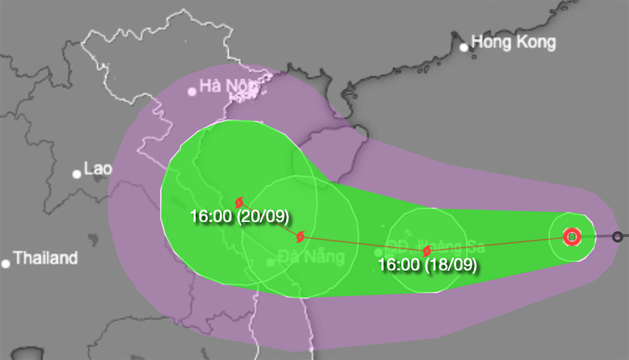 Dự báo Biển Đông sắp đón bão số 4, hướng về miền Trung