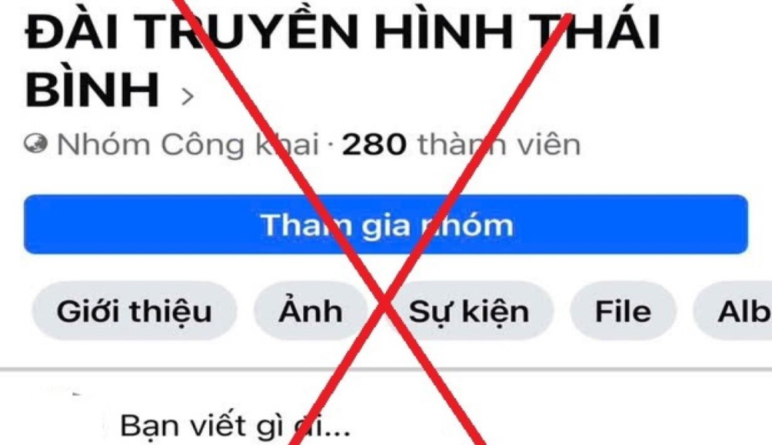Xử lý người lập nhóm Facebook giả mạo Đài Phát thanh và Truyền hình Thái Bình