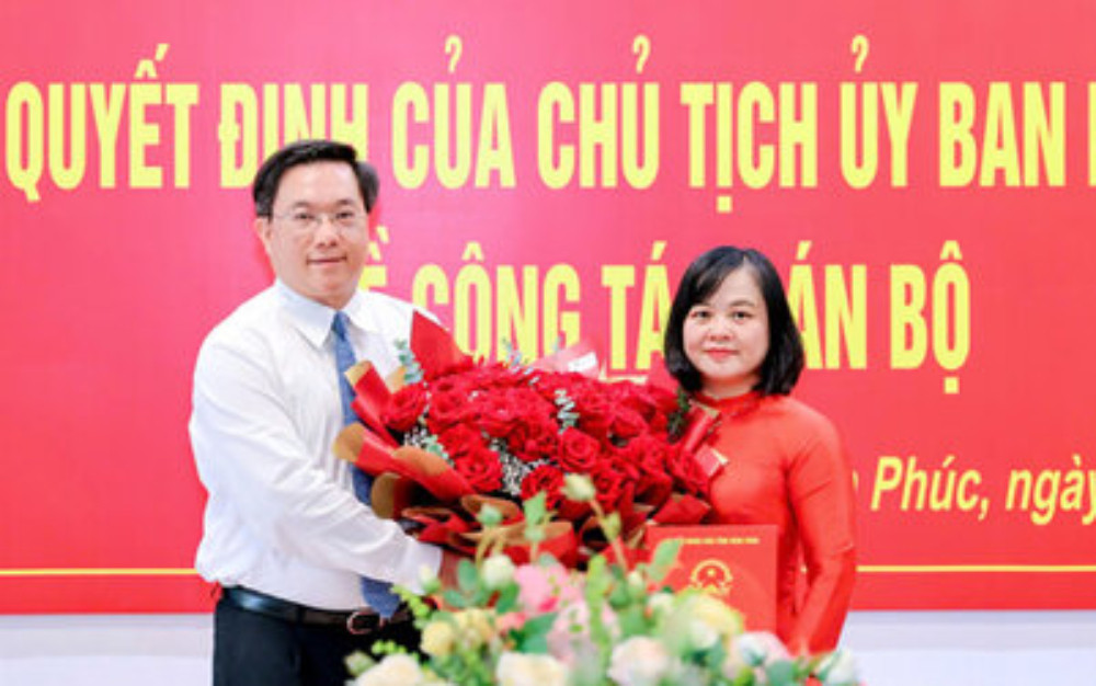 Sở Tài chính Vĩnh Phúc có tân nữ Giám đốc 