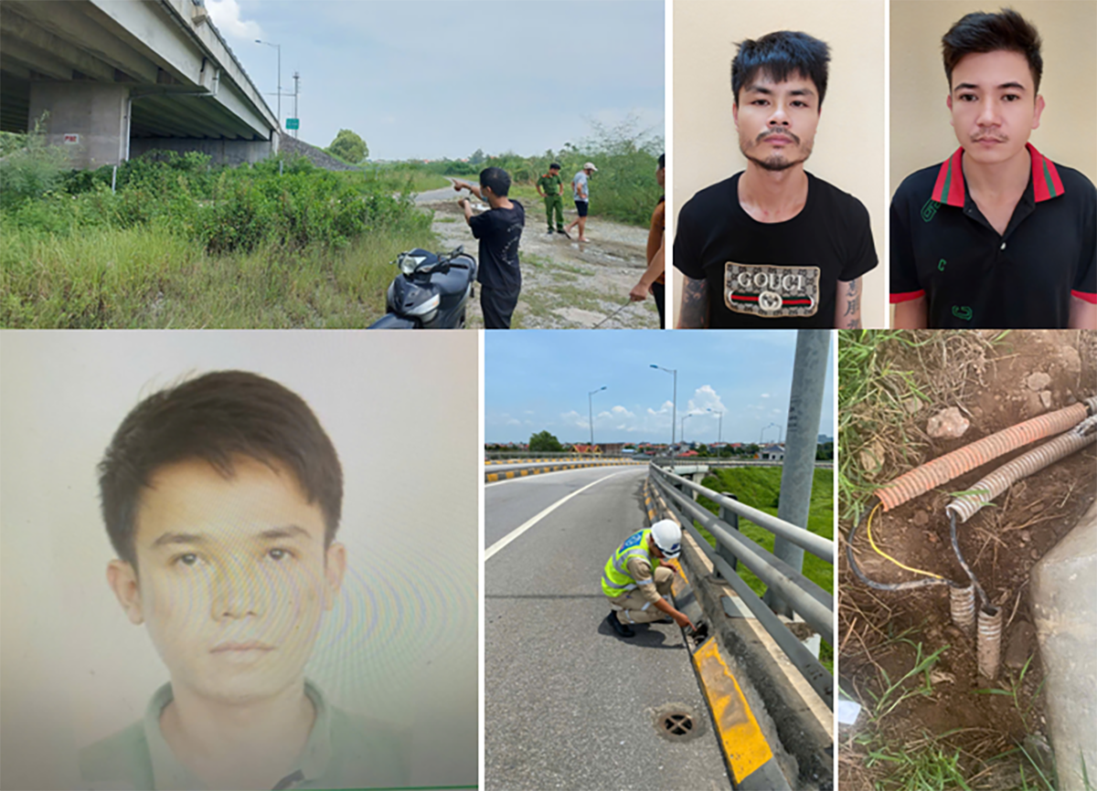 Bắt giữ 6 nghi phạm trộm cắp cáp tiếp địa trên cao tốc Hà Nội – Hải Phòng