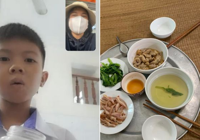 Mâm cơm cậu bé 9 tuổi Hải Dương nấu giúp mẹ nhận 'bão tim' từ cộng đồng mạng