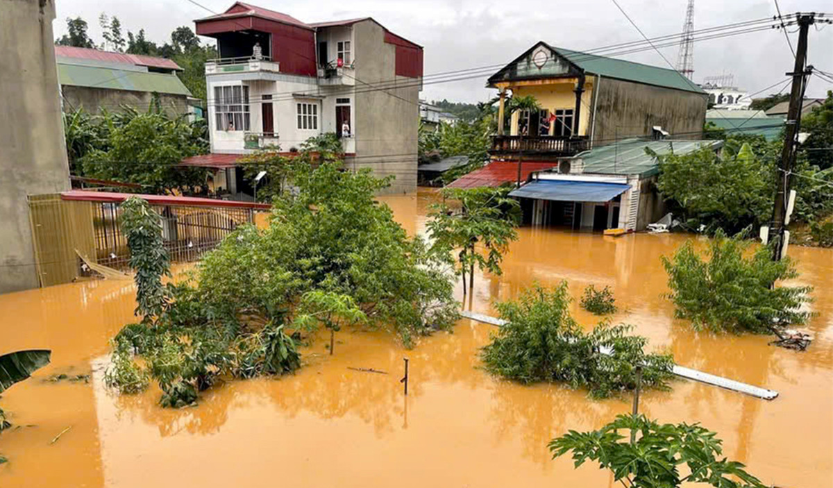 Lũ trên sông Thao tại Yên Bái có thể trên báo động 3 trong 6-12h tới