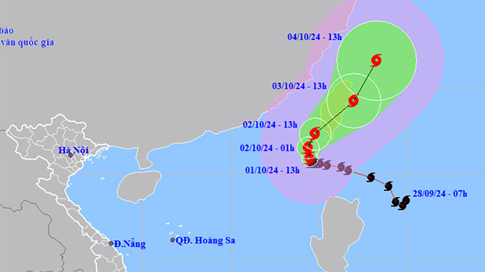 Krathon duy trì cấp siêu bão trên Biển Đông, biển động dữ dội