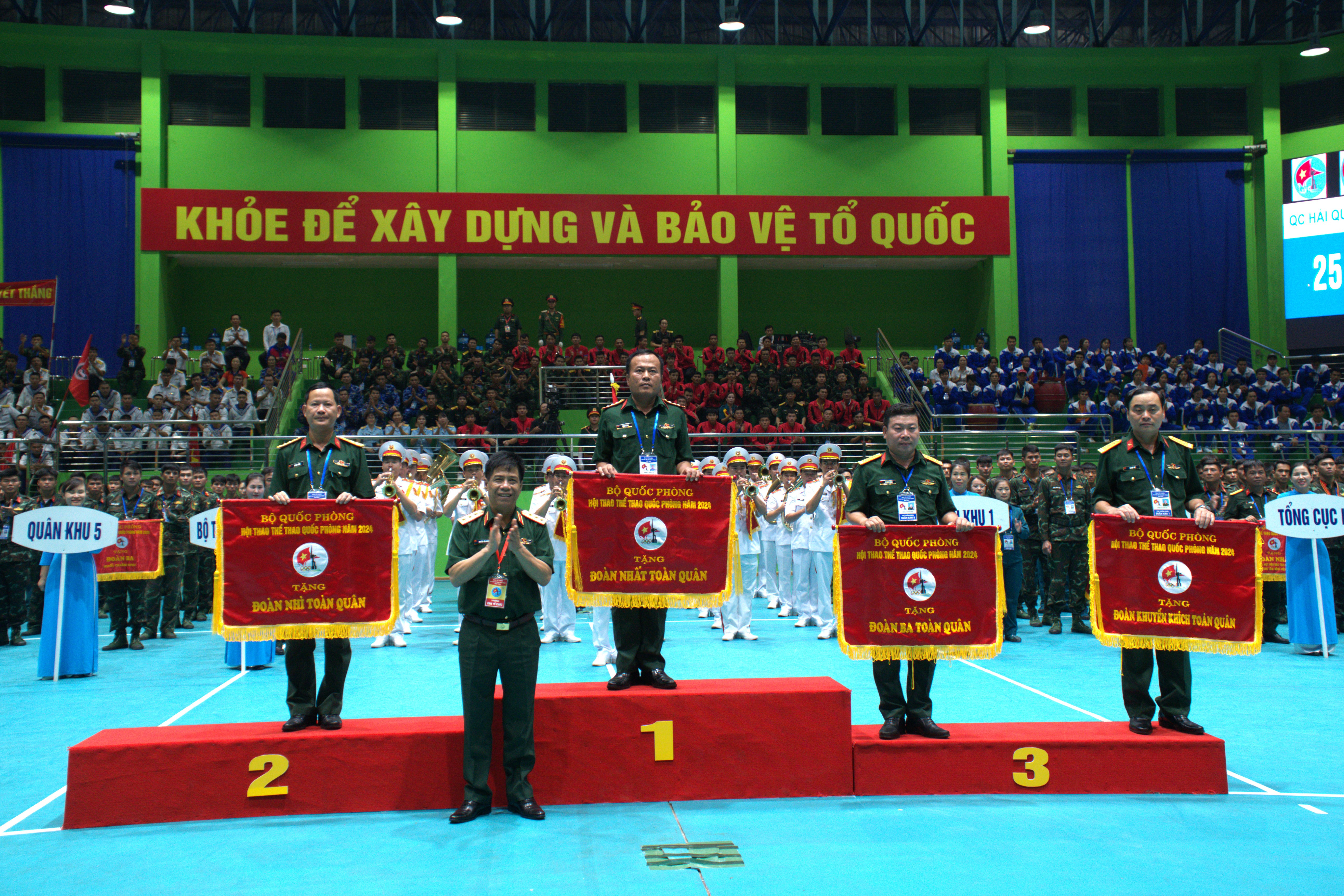 Hội thao Thể thao quốc phòng 2024: Quân khu 1 nhất toàn quân