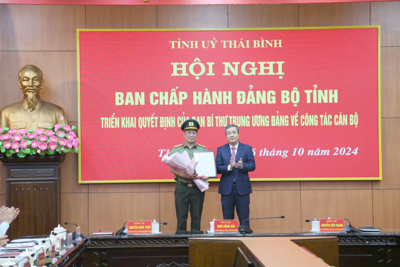 Đại tá Trần Xuân Ánh tham gia Ban Thường vụ Tỉnh ủy Thái Bình