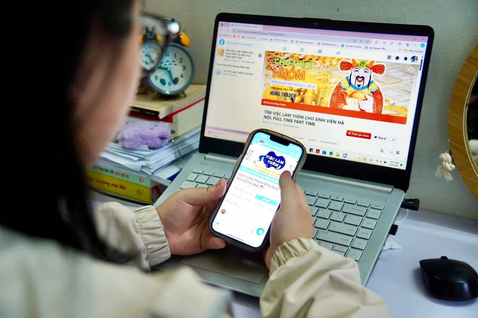 Nhiều sinh viên bỗng thành 'con nợ' khi tin chiêu lừa việc nhẹ lương cao