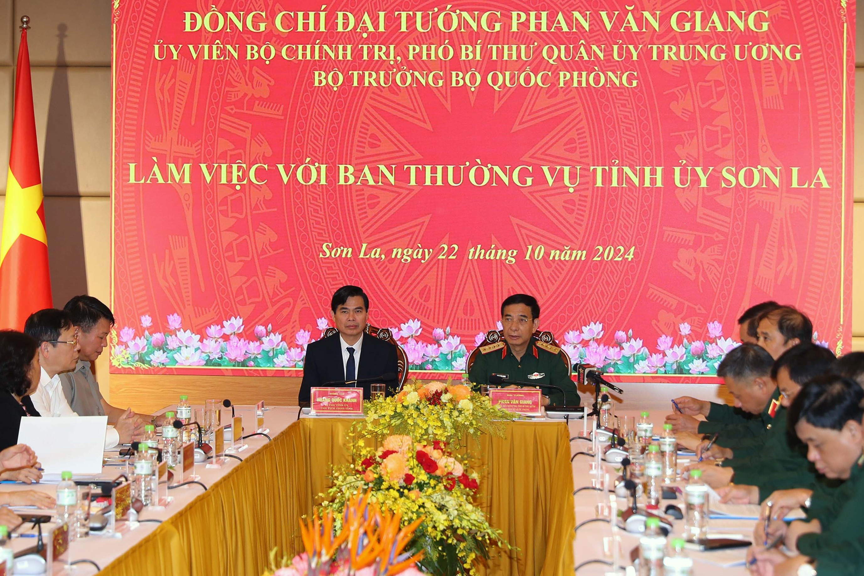 Đại tướng Phan Văn Giang làm việc với tỉnh Sơn La