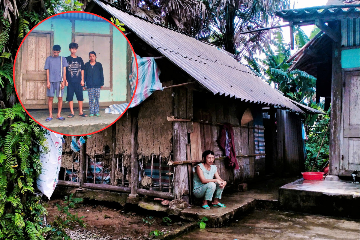 4 người lay lắt trong ngôi nhà chờ sập, 2 người bệnh nặng không tiền chữa trị
