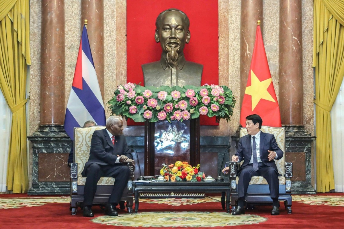 Chủ tịch nước Lương Cường hội kiến Chủ tịch Quốc hội Cuba 