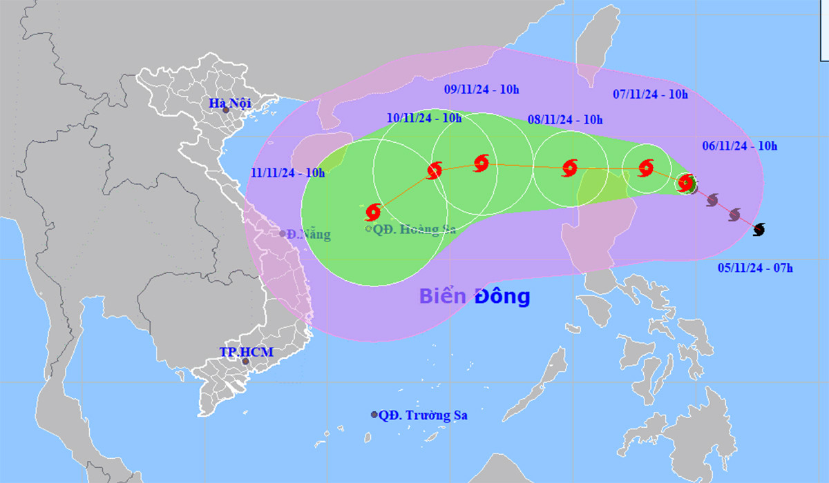 Biển Đông sắp đón cơn bão số 7, cường độ rất mạnh