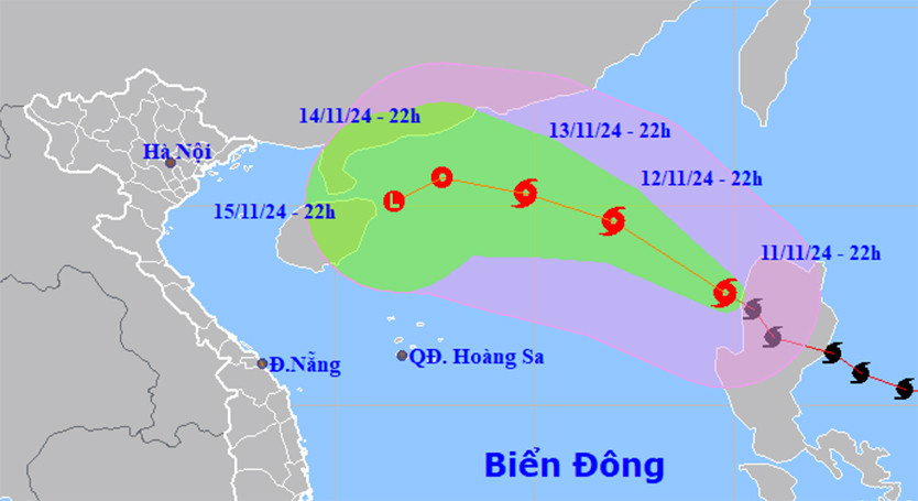 Bão số 8 giật cấp 13 đổ bộ Biển Đông