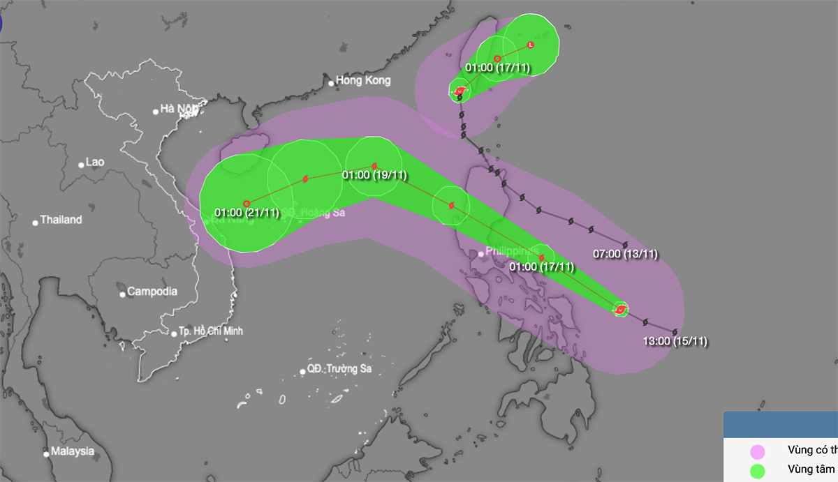 Bão Man-yi tiệm cận cấp siêu bão, di chuyển nhanh vào Biển Đông trong 48 giờ tới