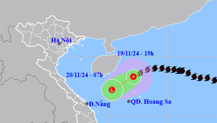 Bão số 9 suy yếu thành áp thấp nhiệt đới, miền Trung có nơi mưa to và dông