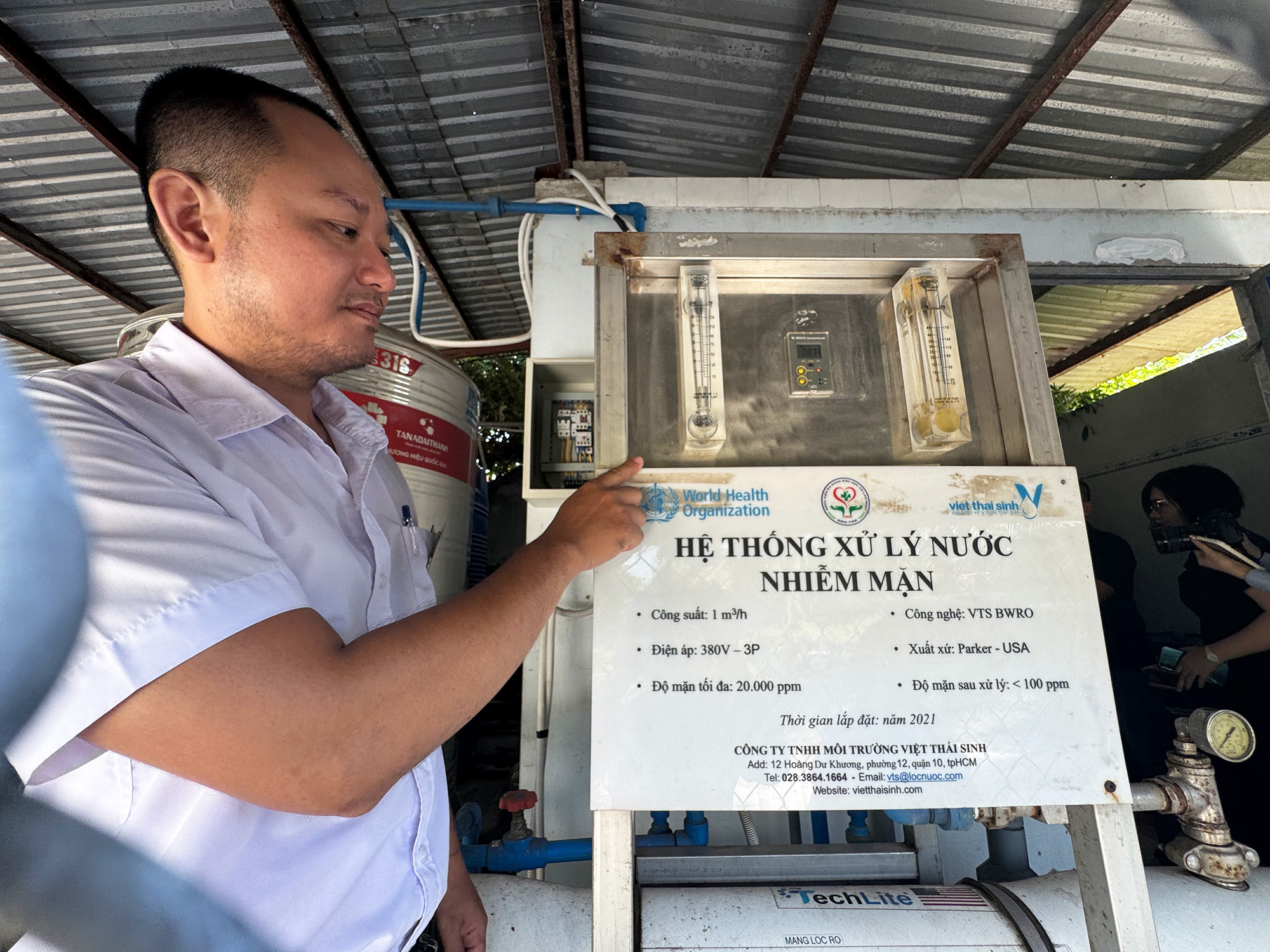 Bệnh viện miền Tây đầu tiên thí điểm xử lý nước lợ thành nước sạch dùng cho y tế