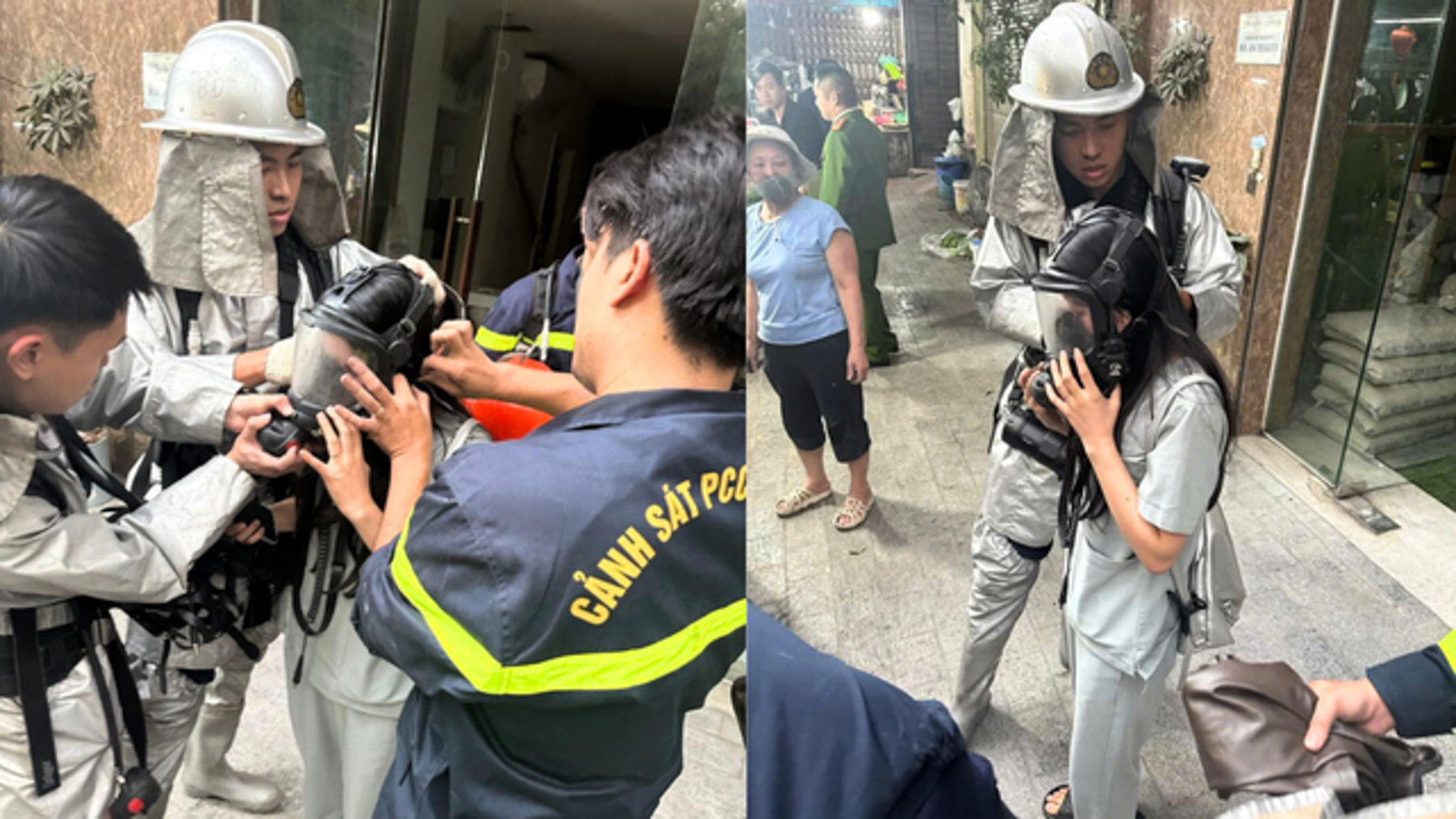 Giải cứu 7 người trong vụ cháy nhà 8 tầng ở Hà Nội