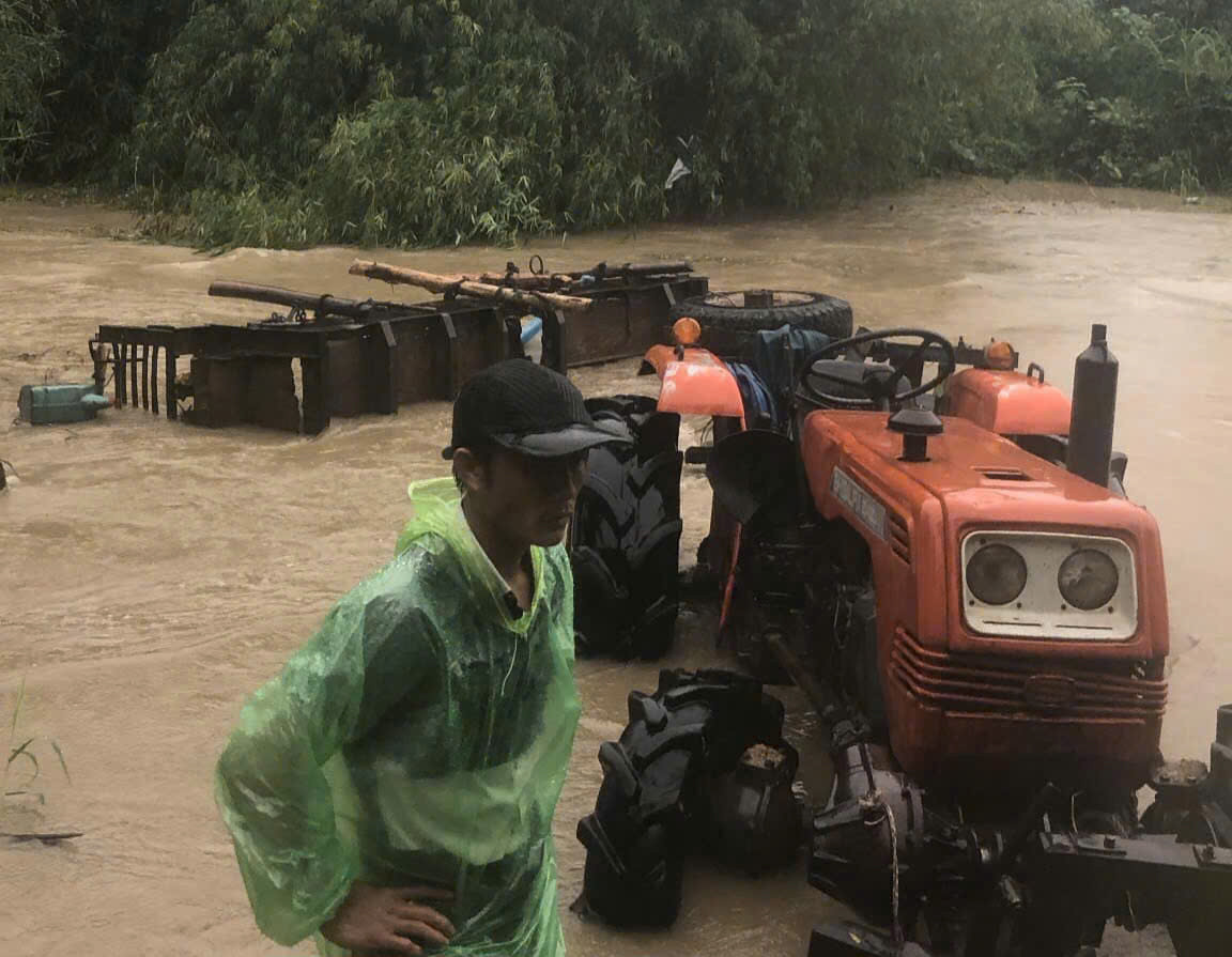 Mưa lớn ở Phú Yên khiến cây ngã đổ, 1 người mất tích