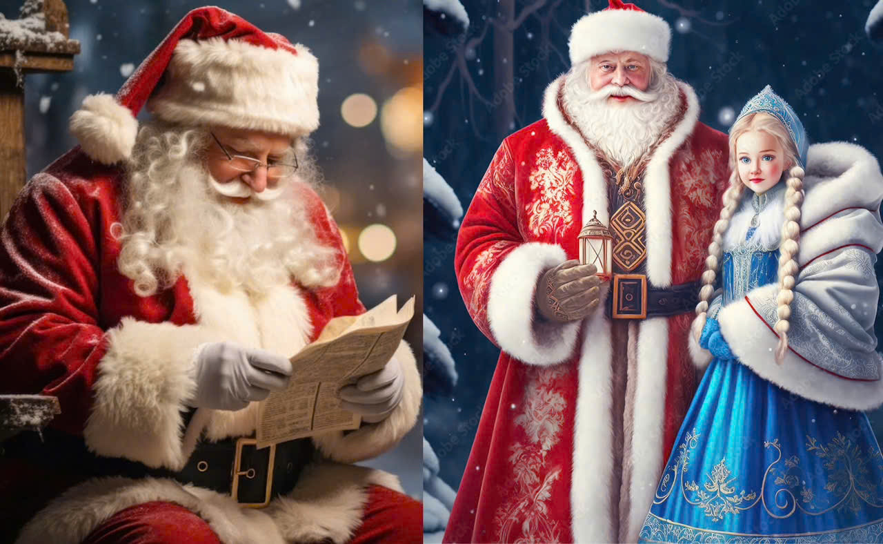 Ông già Noel và ông già Tuyết có phải là một?