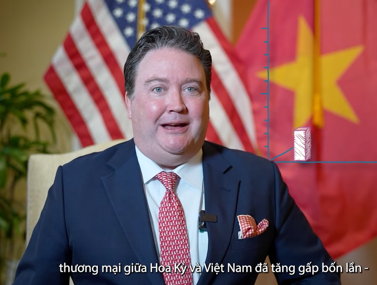 Đại sứ Mỹ Marc Knapper chúc mừng năm mới bằng tiếng Việt