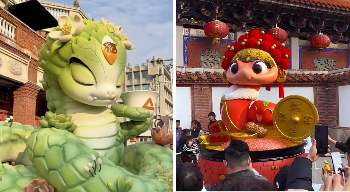 Loạt linh vật rắn dễ thương khiến cộng đồng mạng Trung Quốc mê mẩn