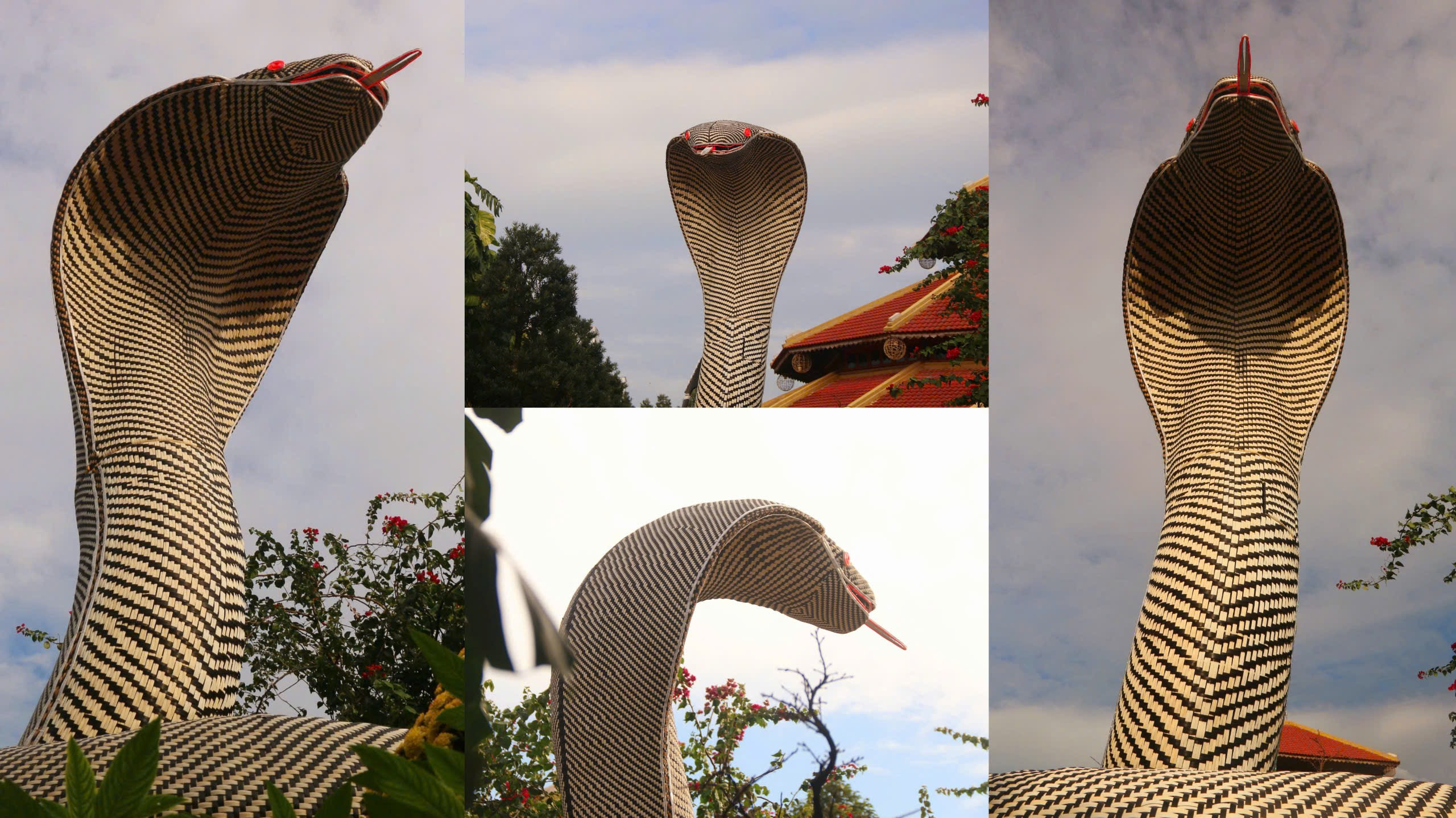 Độc đáo 'bé Na' linh vật Tết làm từ nhựa nguyên sinh, cao 4.5 mét ở Nha Trang 