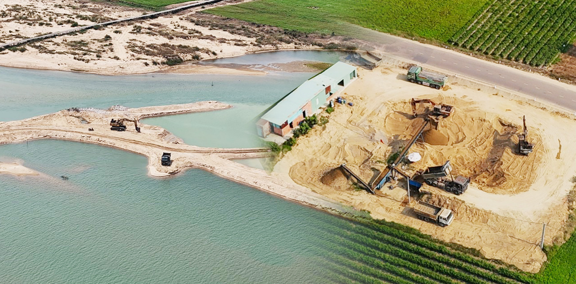 Khởi tố Giám đốc doanh nghiệp khai thác hơn 300.000 m³cát lậu ở Bình Định