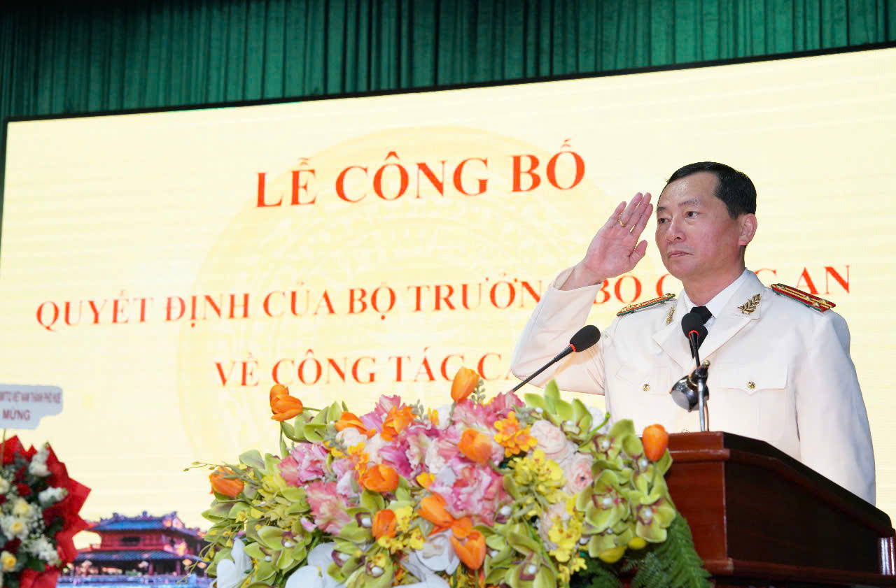 Công an TP Huế có tân Phó Giám đốc