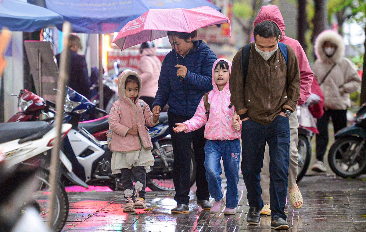 Dự báo thời tiết ngày 6/2: Miền Bắc mưa rét, thấp nhất dưới 13°C