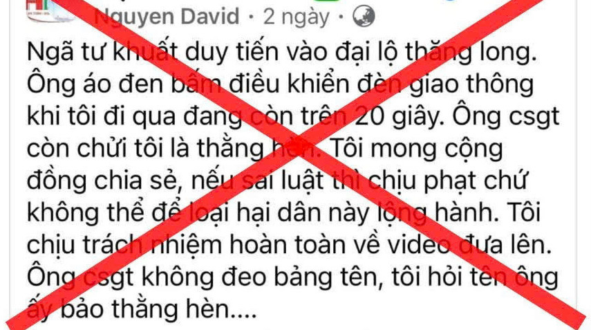 CSGT Hà Nội bác tin 'người đàn ông can thiệp tín hiệu đèn giao thông'